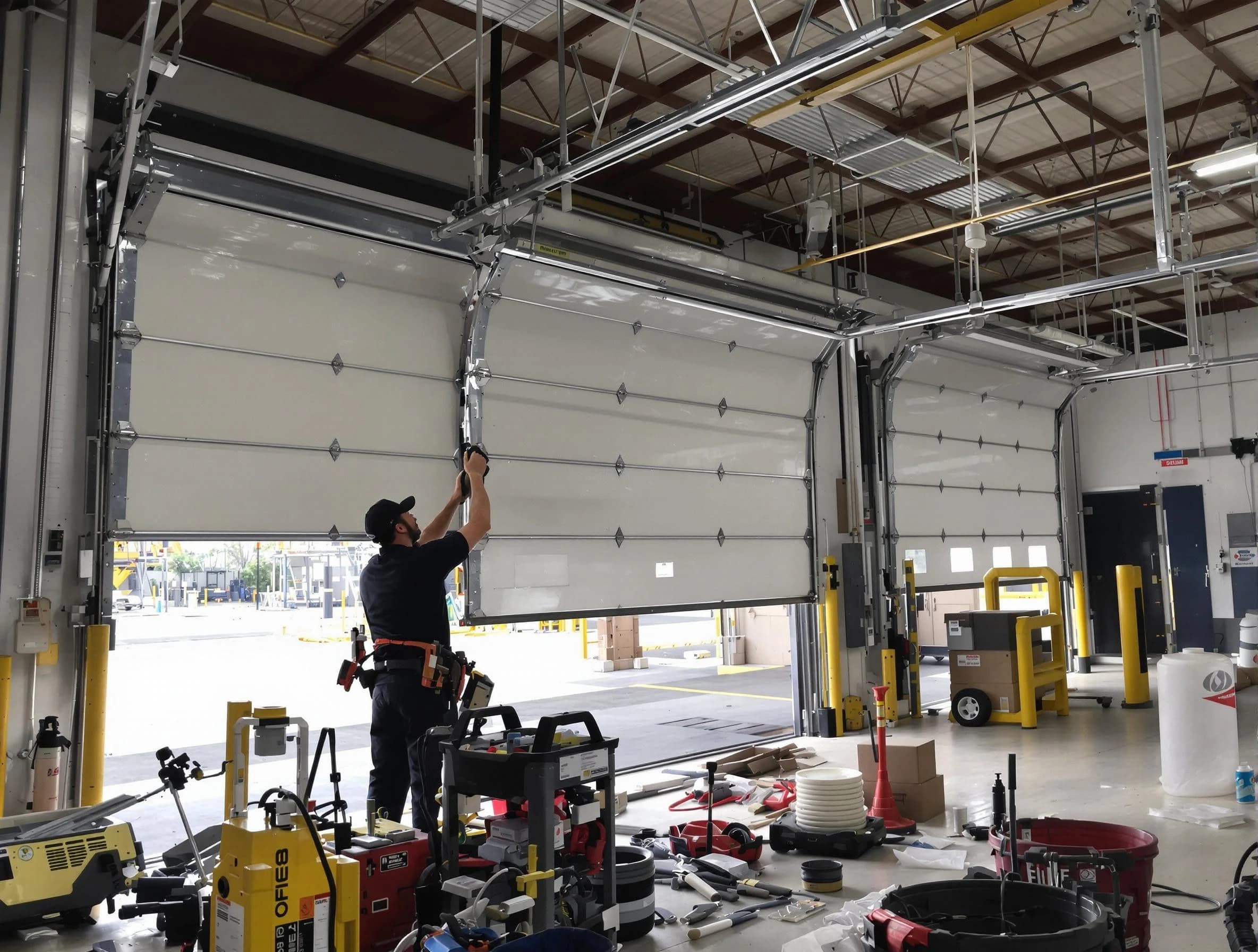 Monessen Garage Door Repair technician performing commercial garage door repair in Monessen