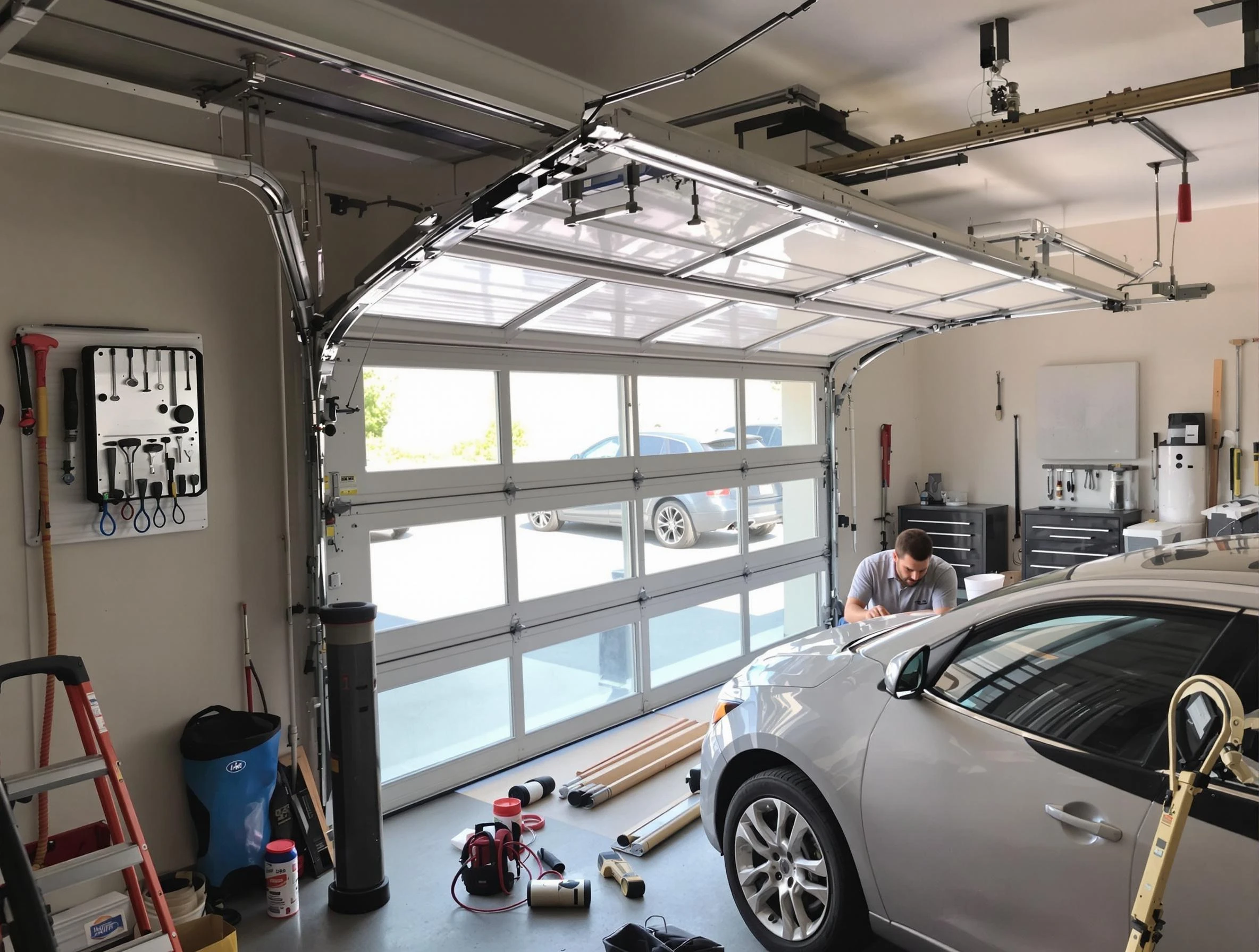 Garage door noise reduction service by Monessen Garage Door Repair in Monessen